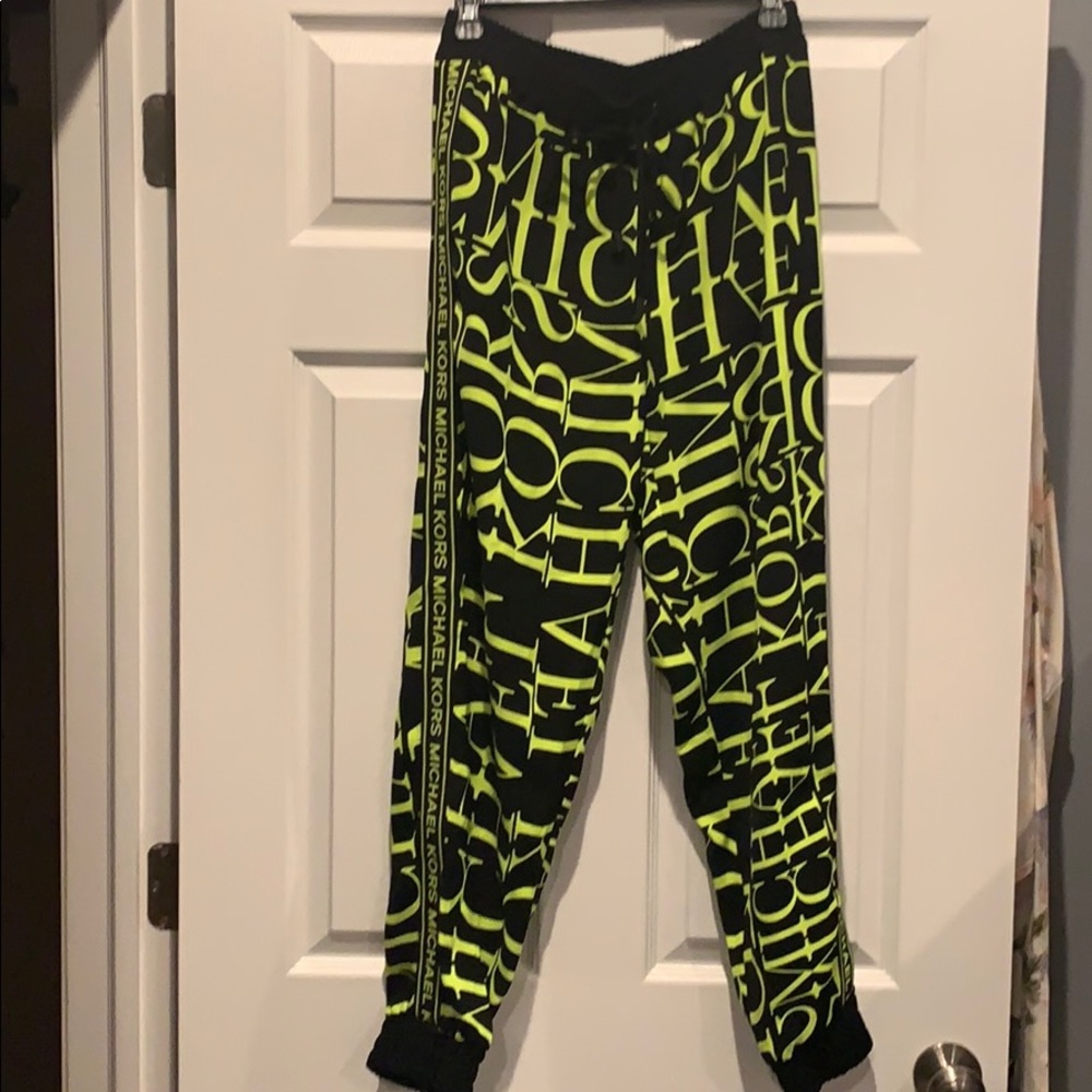 Michael Kors Neon Logo Joggers